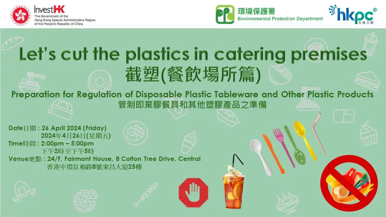 Lets Cut The Plastics In Catering Premises