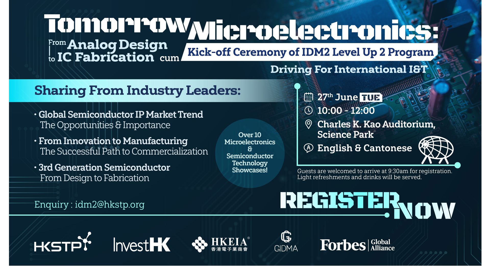 Tomorrow Microelectronics: From Analog Design to IC Fabrication – IDM2 ...