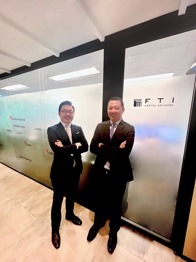 Asia Leader of FTI Capital Advisors, LLC and Chief Executive and Board Member of FTI Capital Advisors (Hong Kong), Mr Jason Ho, (left) and Managing Director and Asia Head of M&A Advisory, FTI Capital Advisors, Mr Alex Wong 