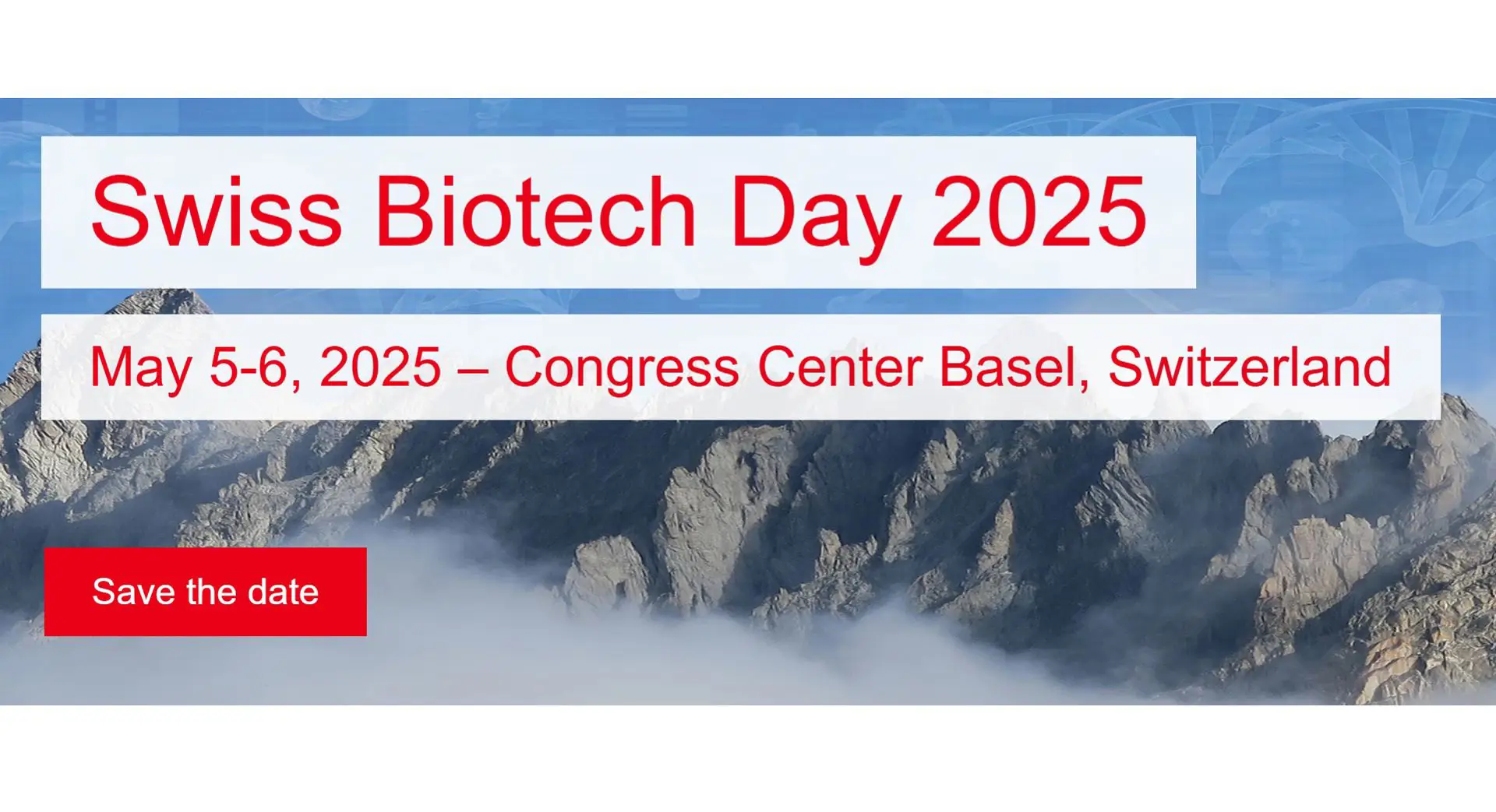 Swiss Biotech Day 2025 Landing