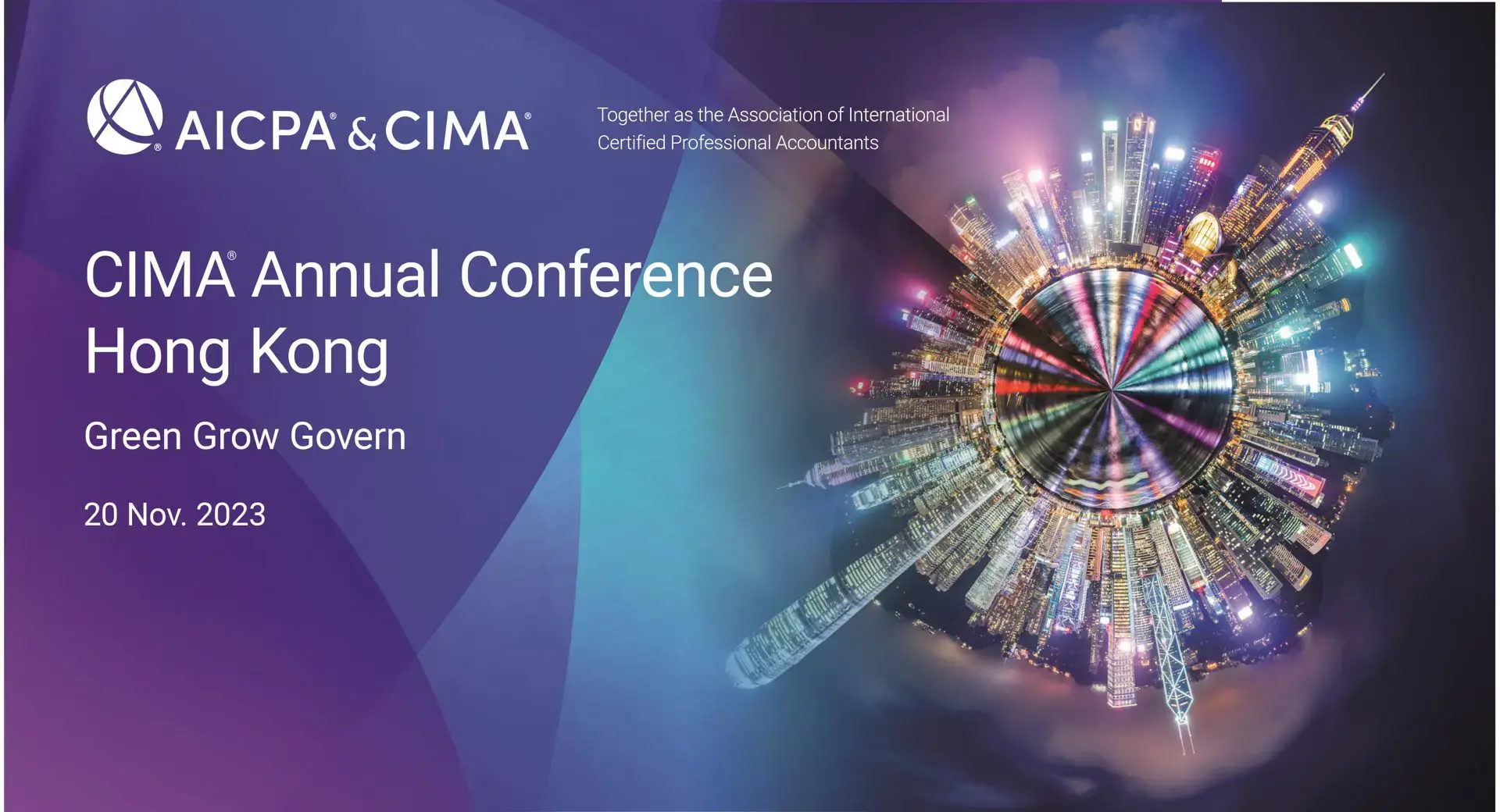 CIMA Annual Conference Hong Kong 2023 Banner Landing